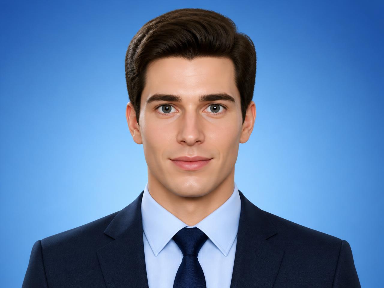 Stiff, plastic-looking AI avatar generated by other tools