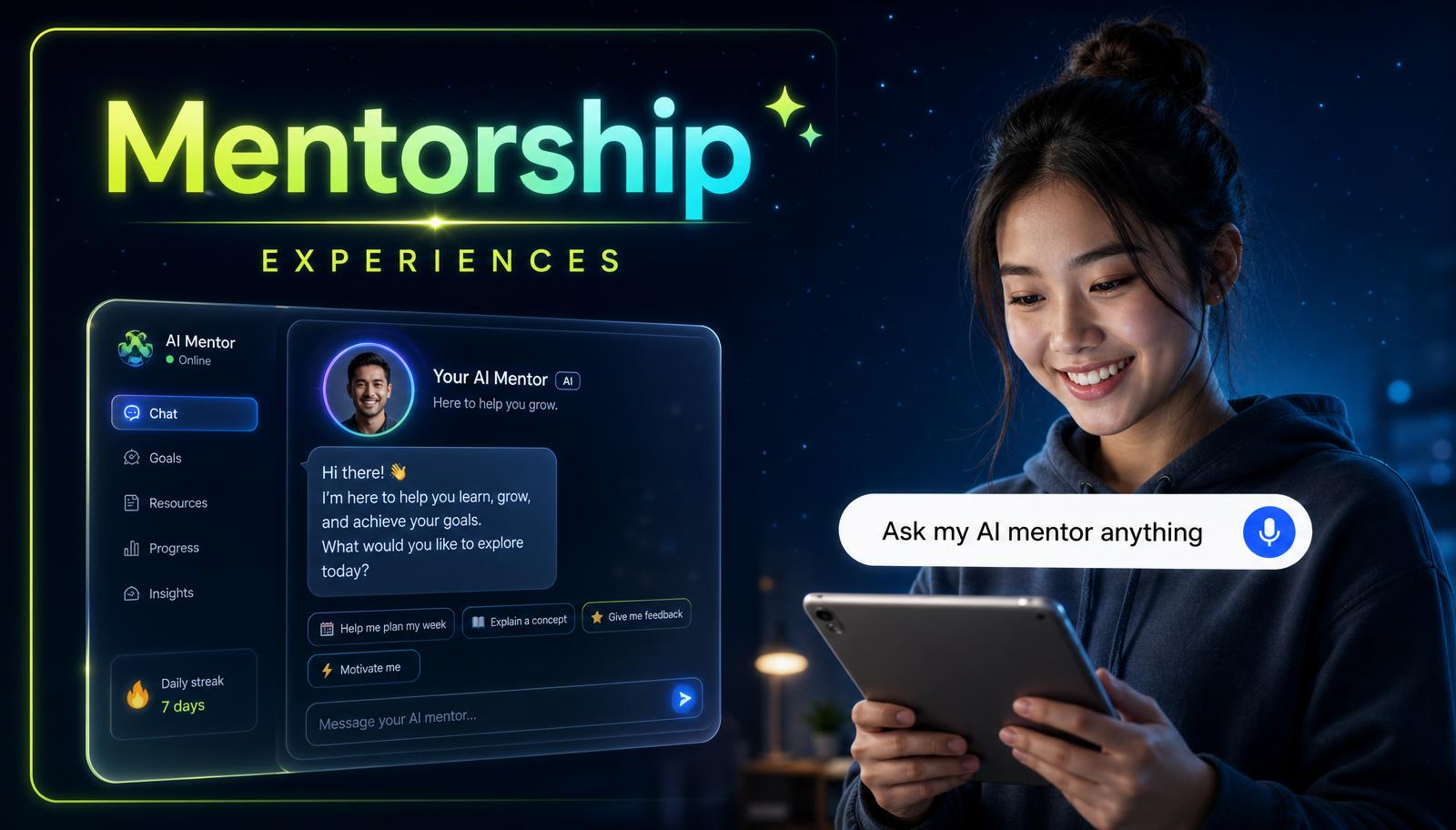 One-on-one mentorship, on tap